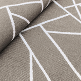 Tapete Abstrato AntiDerrapante - Bege