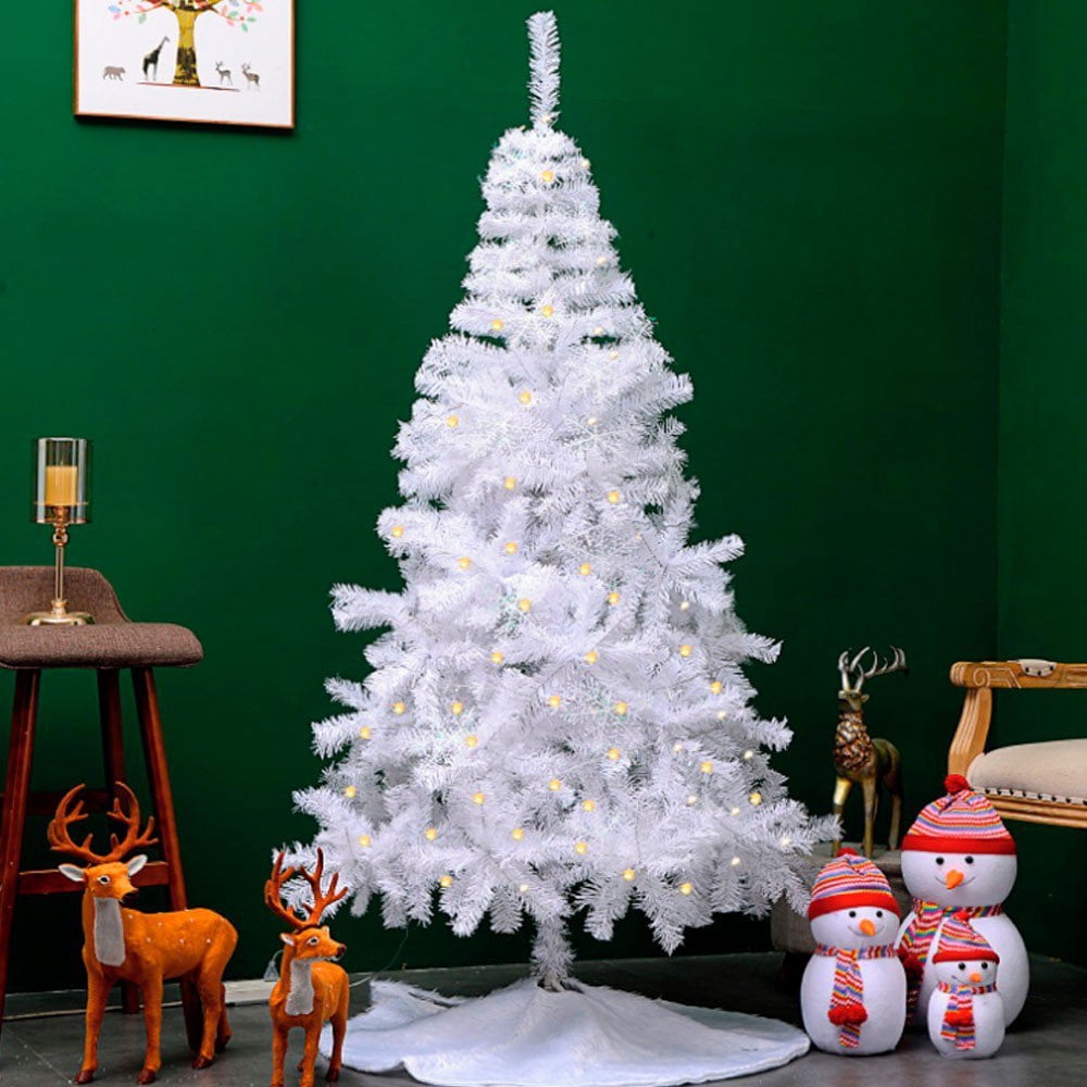 Árvore De Natal Branco 150 Cm Com 240 Galhos Grande U