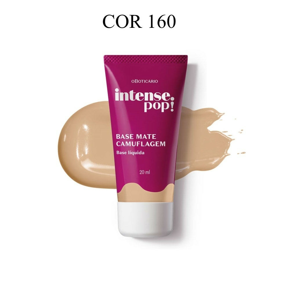 BOTICÁRIO BASE MATE CAMUFLAGEM INTENSE POP! 20ML