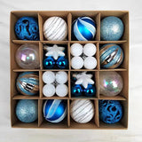 Bolas de Natal Variadas - Kit com 44 Unidades