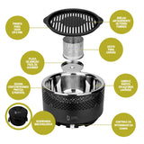 Churrasqueira Portátil A Carvão Master Smoke & Fire USB Com Bag