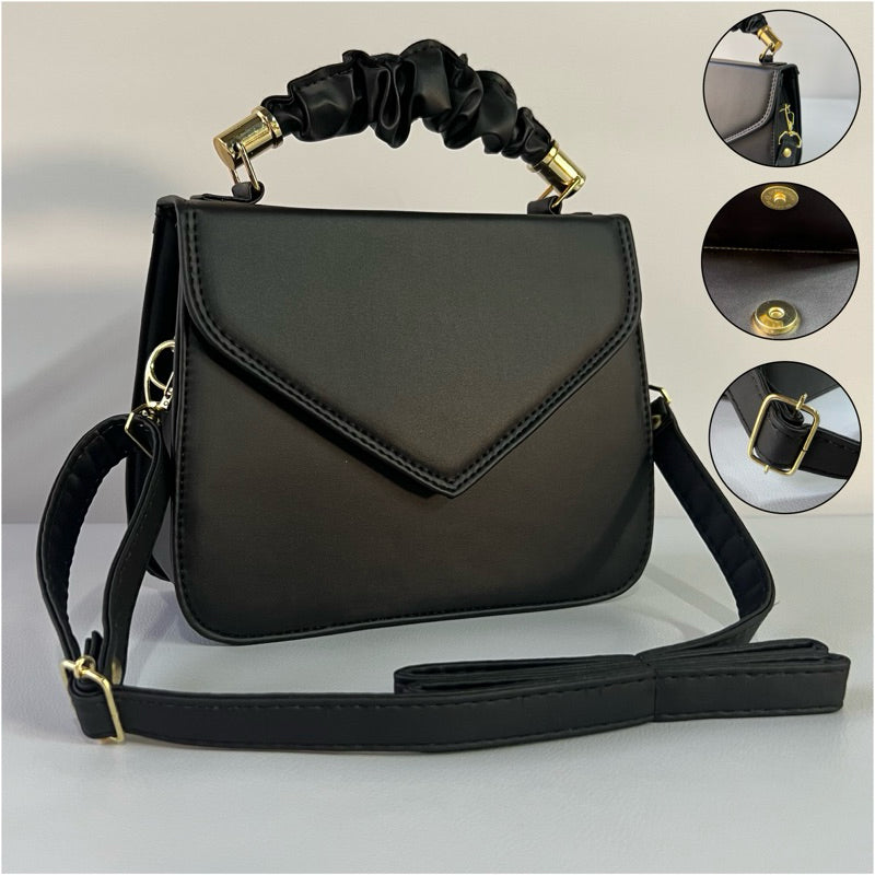 Bolsa feminina transversal pequena de ombro e alça de mão | Estilo, leveza e sofisticação use sempre