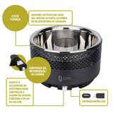 Churrasqueira Portátil A Carvão Master Smoke & Fire USB Com Bag