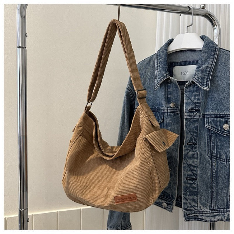 Bolsa De Moda Simples Ombro De Veludo Feminina Novo Estilo (1524)