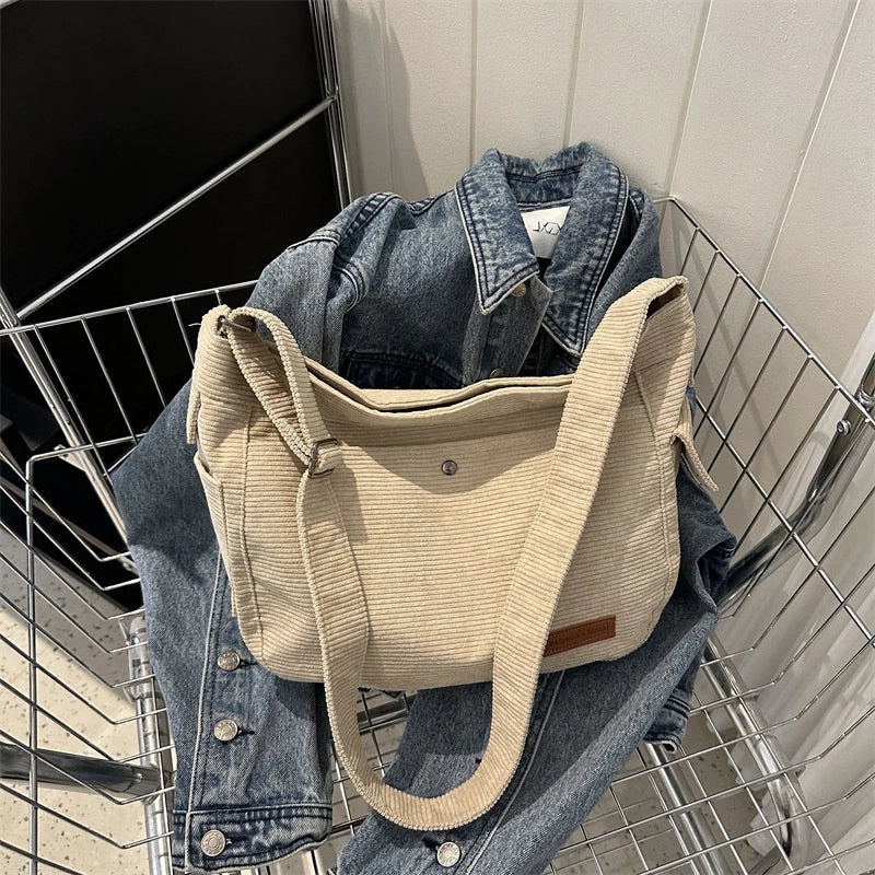 Bolsa De Moda Simples Ombro De Veludo Feminina Novo Estilo (1524)