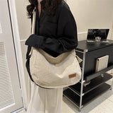 Bolsa De Moda Simples Ombro De Veludo Feminina Novo Estilo (1524)