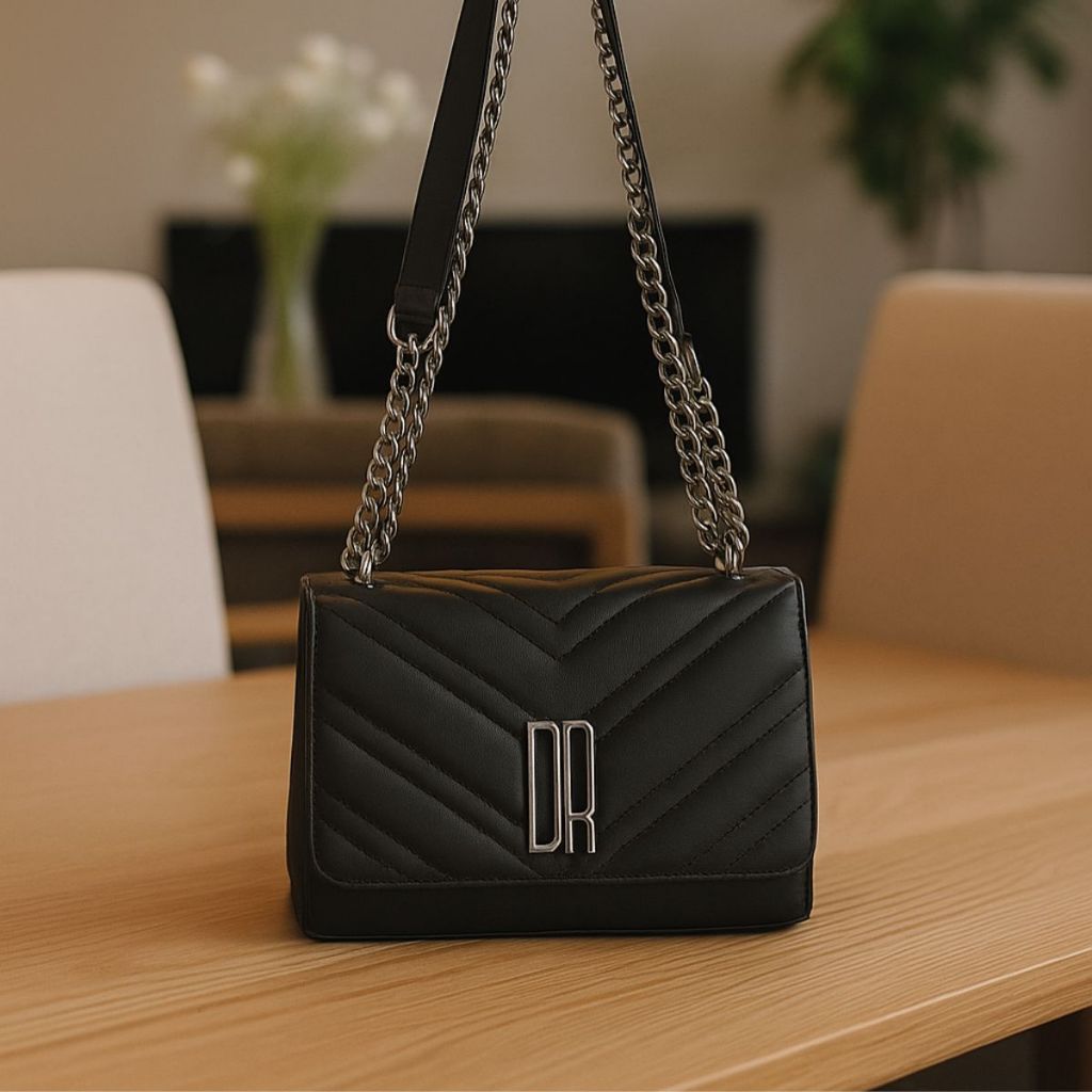 Bolsa Feminina Transversal Pequena De Lado Alça De Corrente Enviamos Rápido