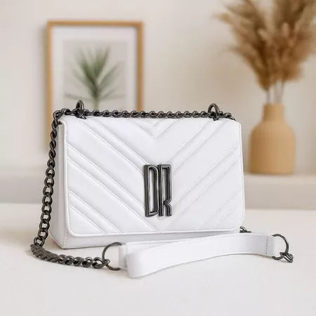 Bolsa Feminina Transversal Pequena De Lado Alça De Corrente Enviamos Rápido