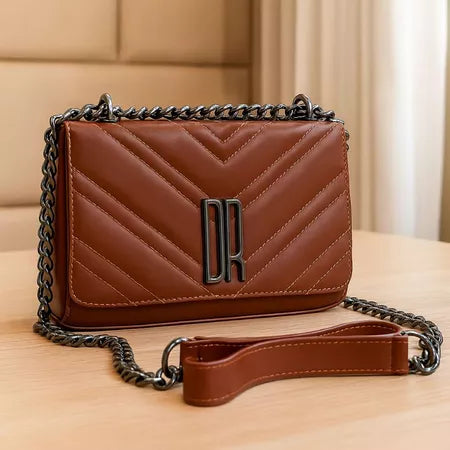 Bolsa Feminina Transversal Pequena De Lado Alça De Corrente Enviamos Rápido