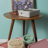 Caixa organizadora Ou 10,5 L com tampa Linha Cube