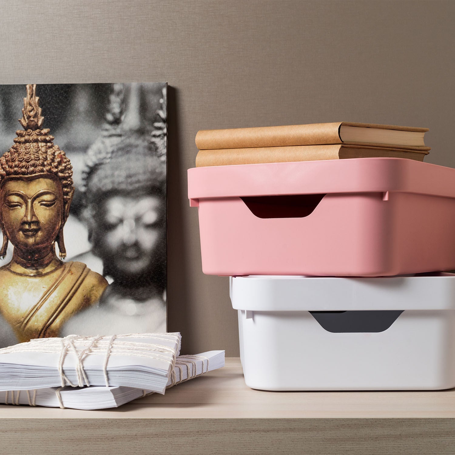 Caixa organizadora Ou 10,5L Linha Cube