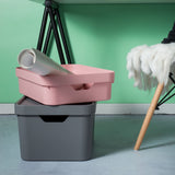 Caixa organizadora Ou 32L com tampa Linha Cube