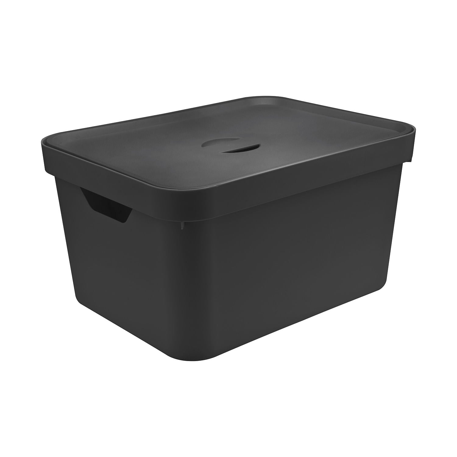 Caixa organizadora Ou 32L com tampa Linha Cube