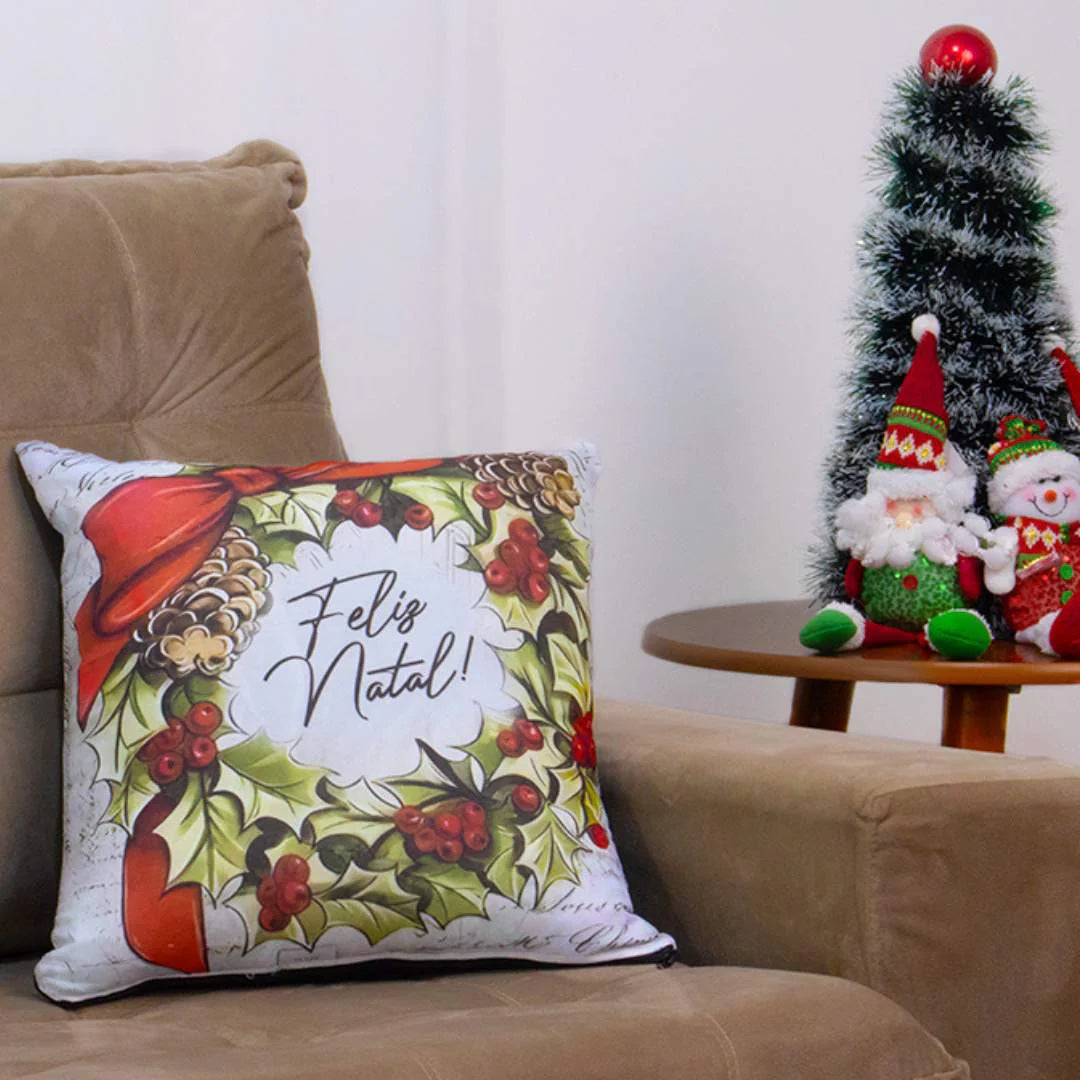 Capa de Almofada Natal - Guirlanda