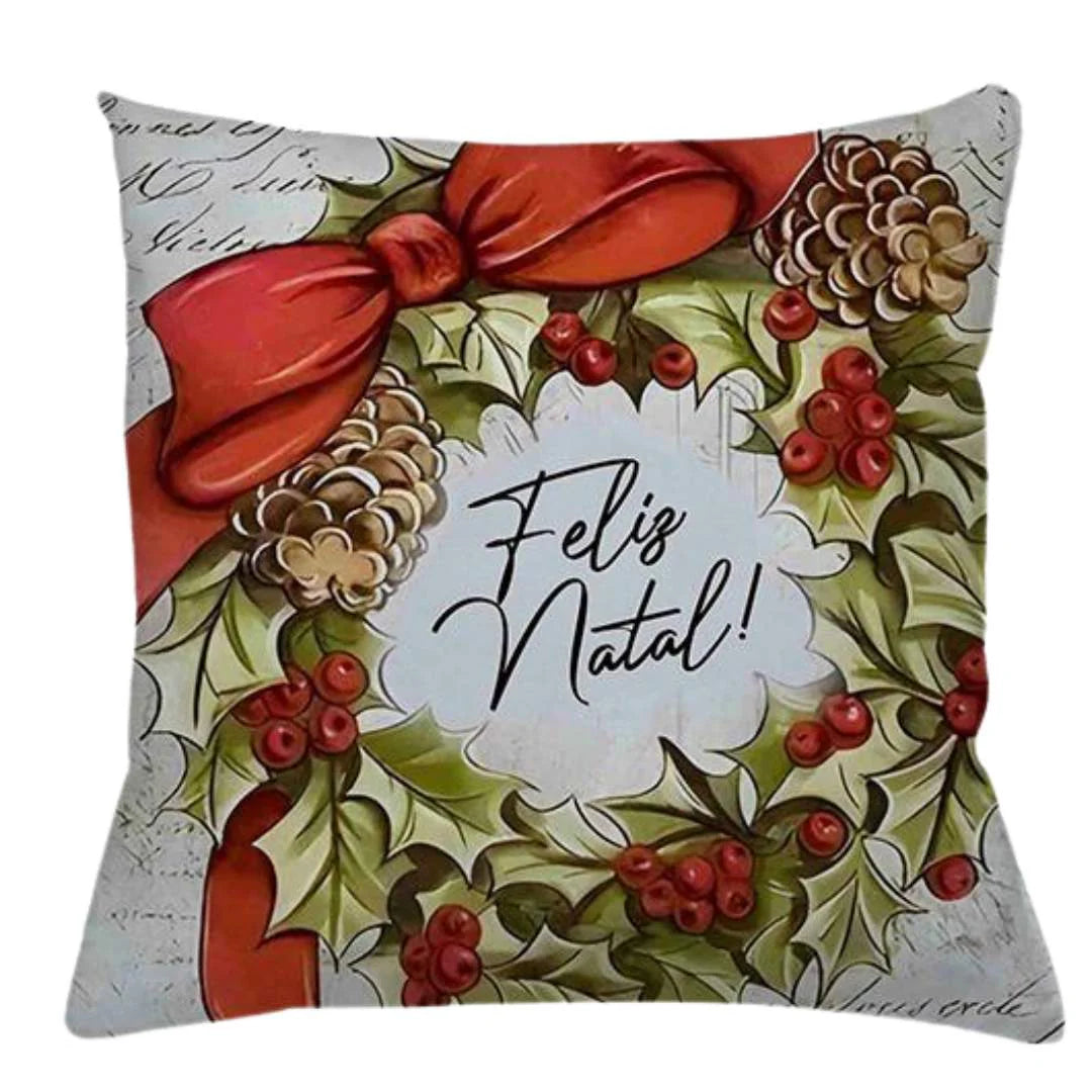 Capa de Almofada Natal - Guirlanda