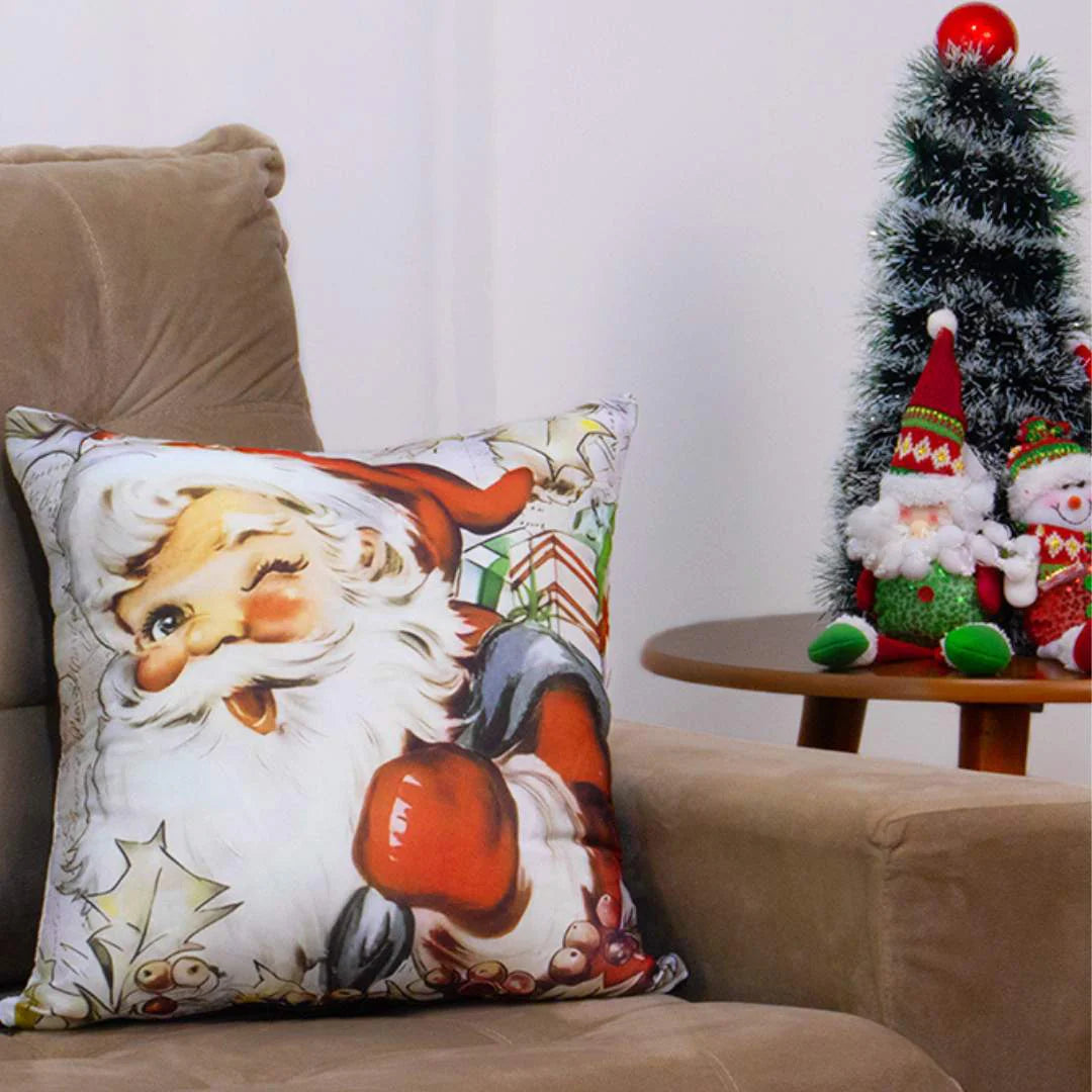 Capa Almofada Natal - Noel com Presente