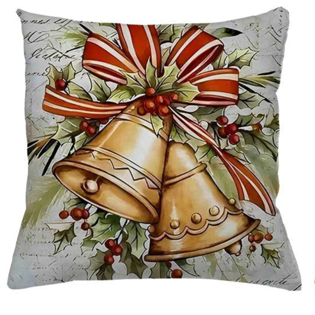 Capa de Almofada Natal - Sinos