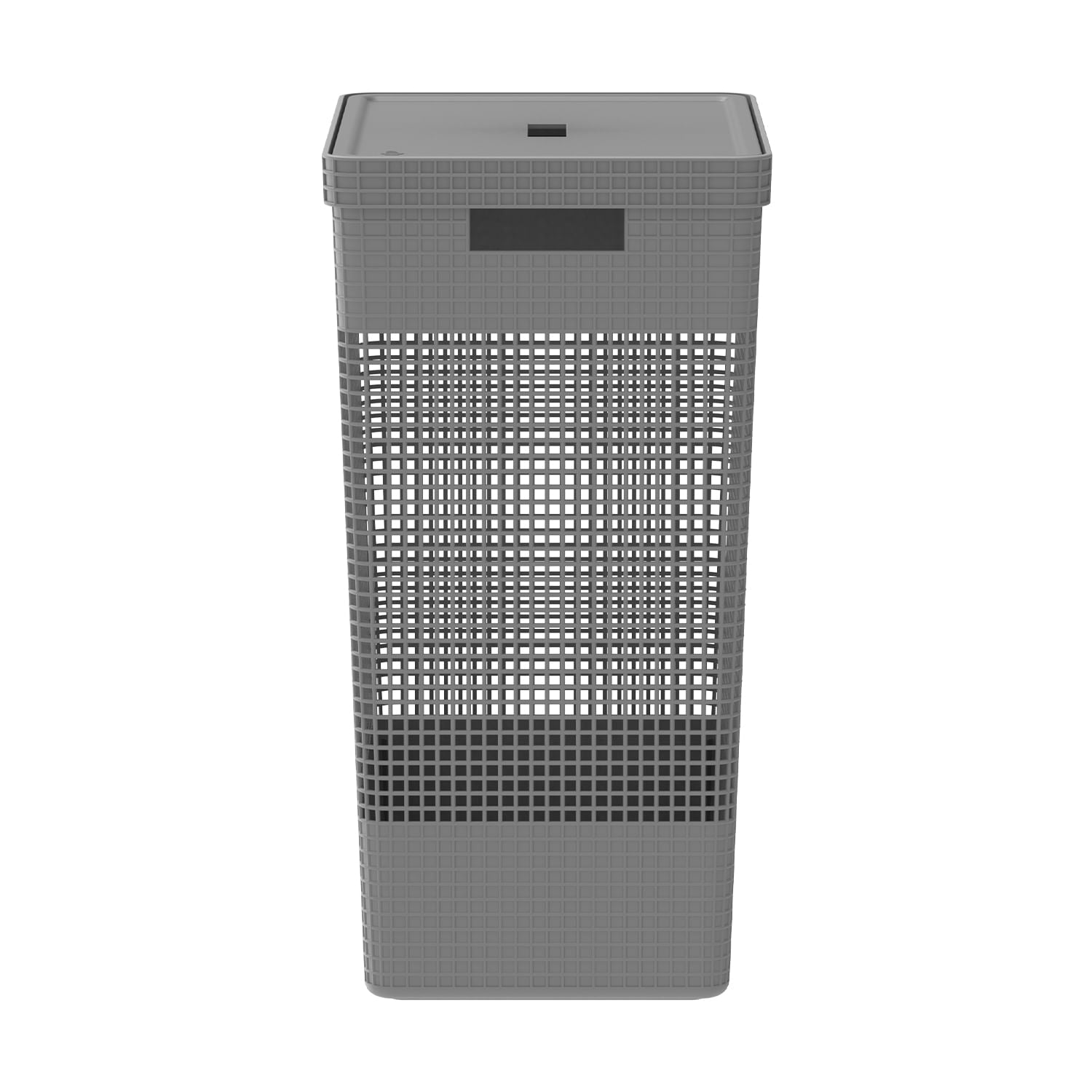 Cesto de roupas Ou 49L com tampa Linha Grid