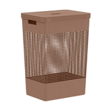 Cesto de roupas Ou 49L com tampa Linha Grid