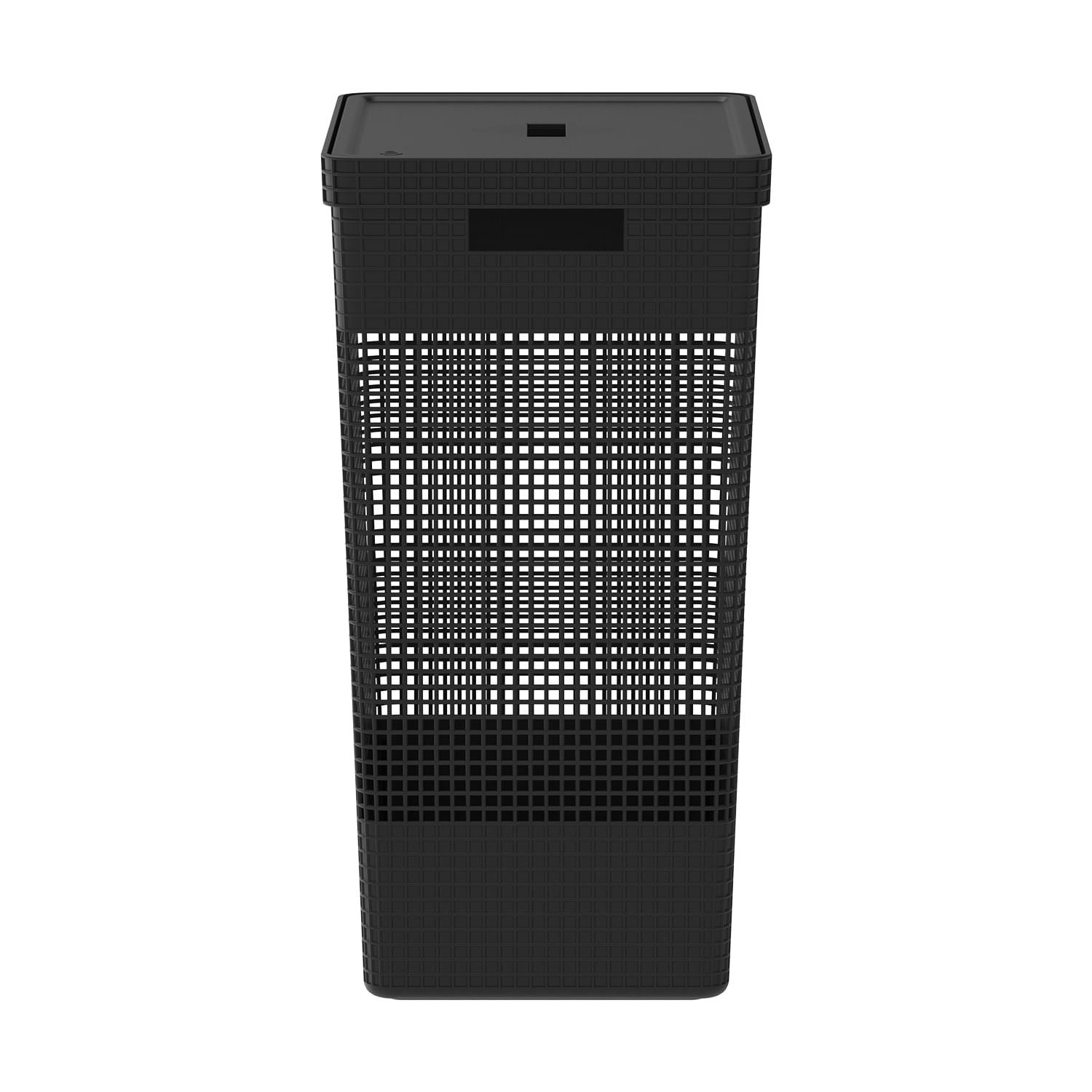 Cesto de roupas Ou 49L com tampa Linha Grid