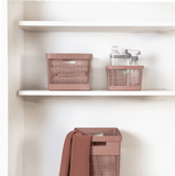 Cesto de roupas Ou 49L com tampa Linha Grid