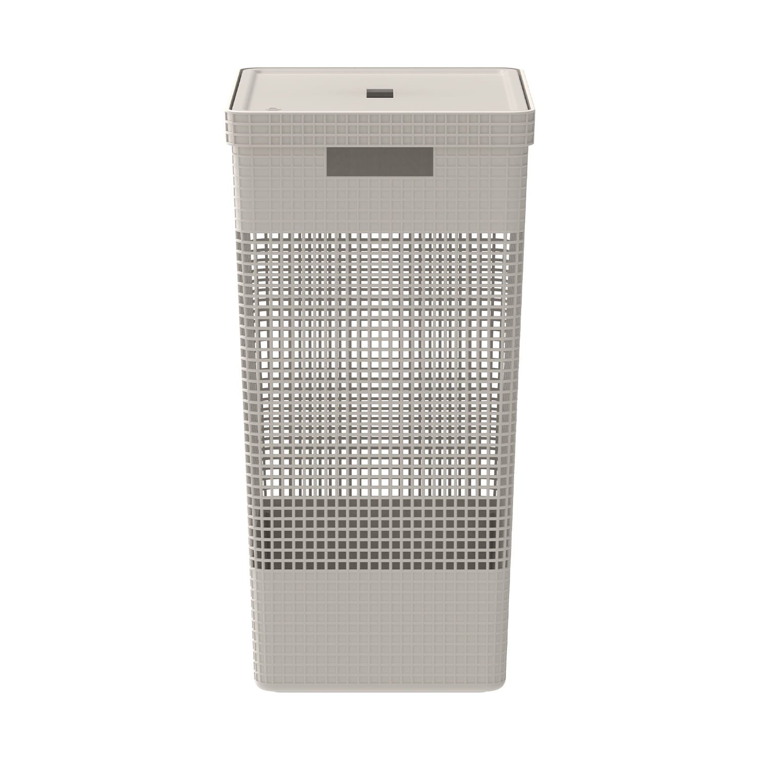 Cesto de roupas Ou 49L com tampa Linha Grid