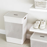 Cesto de roupas Ou 49L com tampa Linha Grid