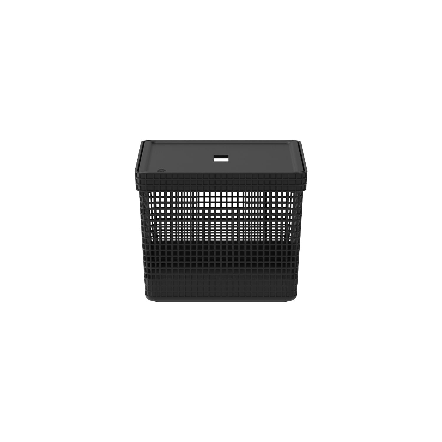 Cesto organizador Ou 20L com tampa Linha Grid