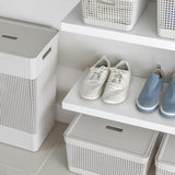 Cesto organizador Ou 20L com tampa Linha Grid