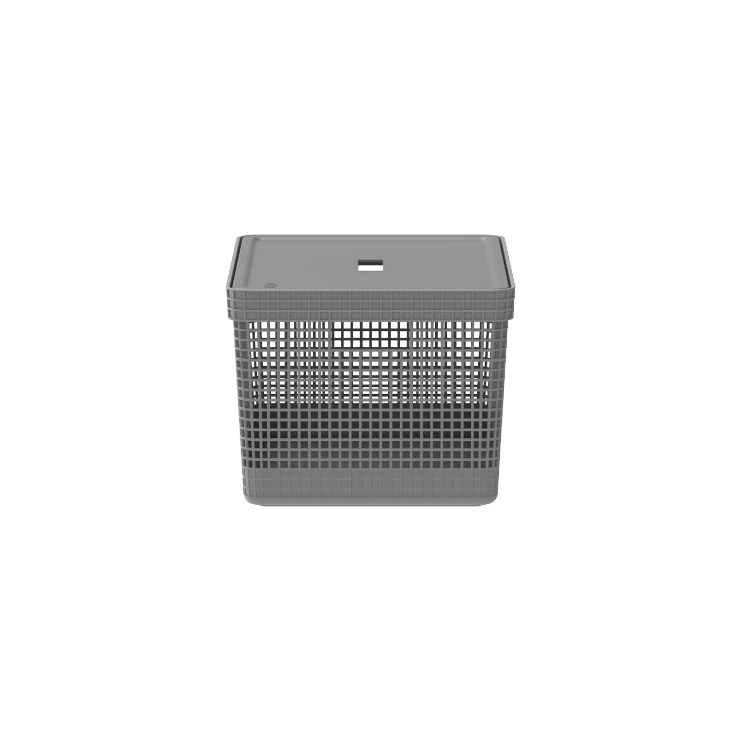 Cesto organizador Ou 20L com tampa Linha Grid