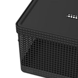 Cesto organizador Ou 20L com tampa Linha Grid