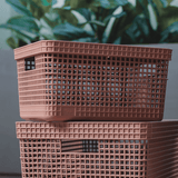 Cesto organizador Ou 8L com tampa Linha Grid