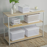 Cesto organizador Ou 8L com tampa Linha Grid