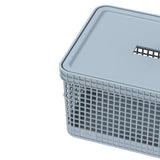 Cesto organizador Ou 8L com tampa Linha Grid