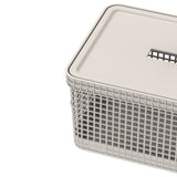 Cesto organizador Ou 8L com tampa Linha Grid