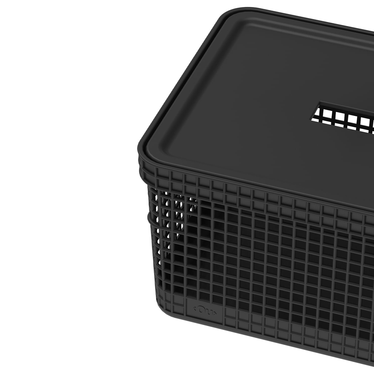 Cesto organizador Ou 8L com tampa Linha Grid