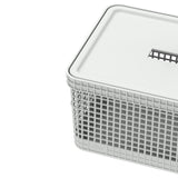 Cesto organizador Ou 8L com tampa Linha Grid