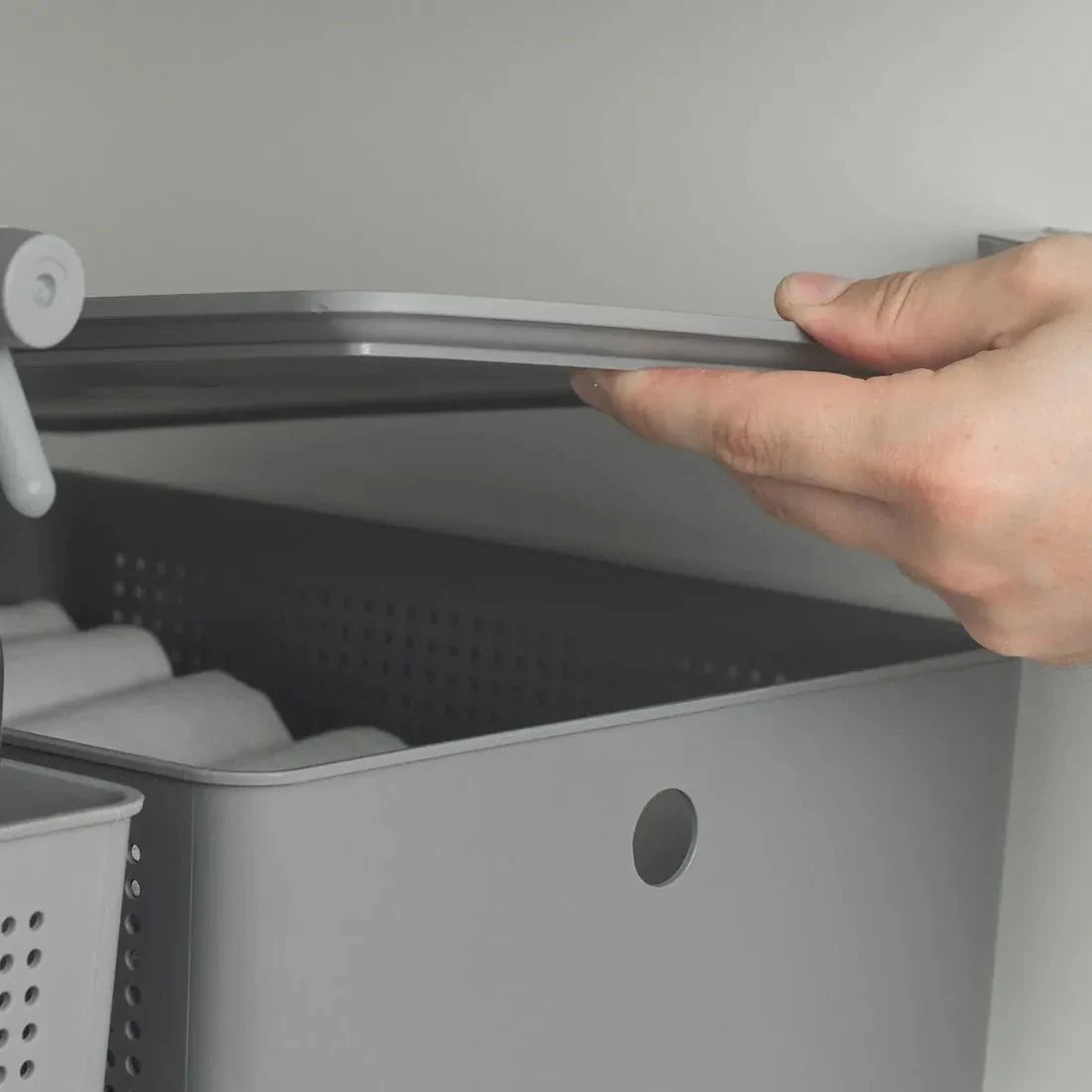 Cesto Ou 12L com tampa Linha Flow