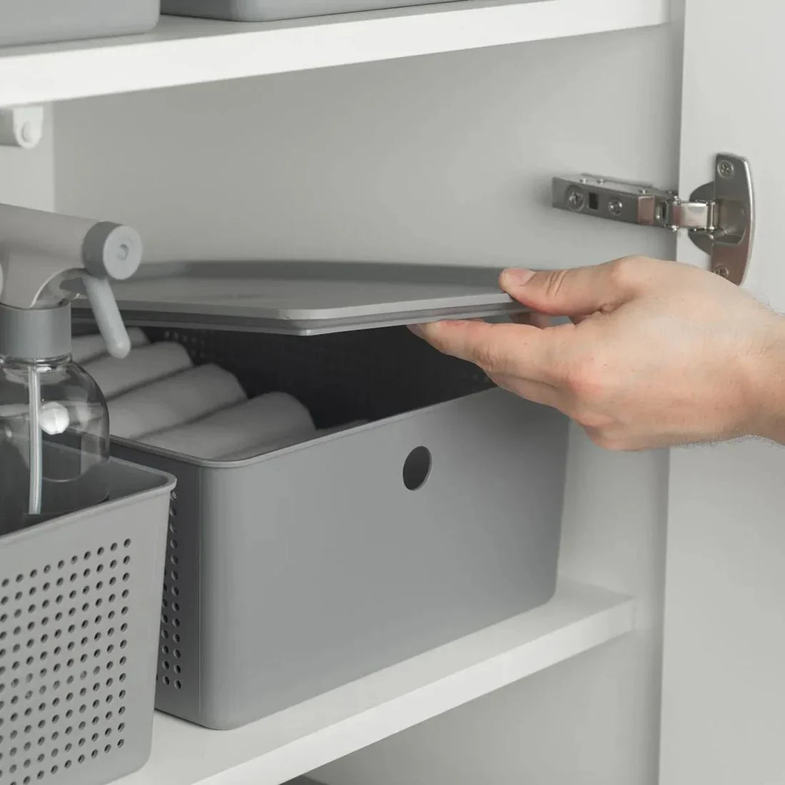 Cesto Ou 12L com tampa Linha Flow