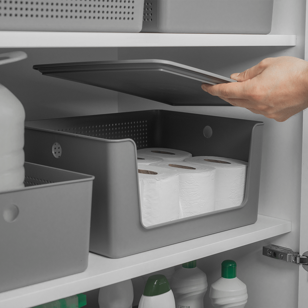 Cesto Ou 16L com Tampa Linha Flow