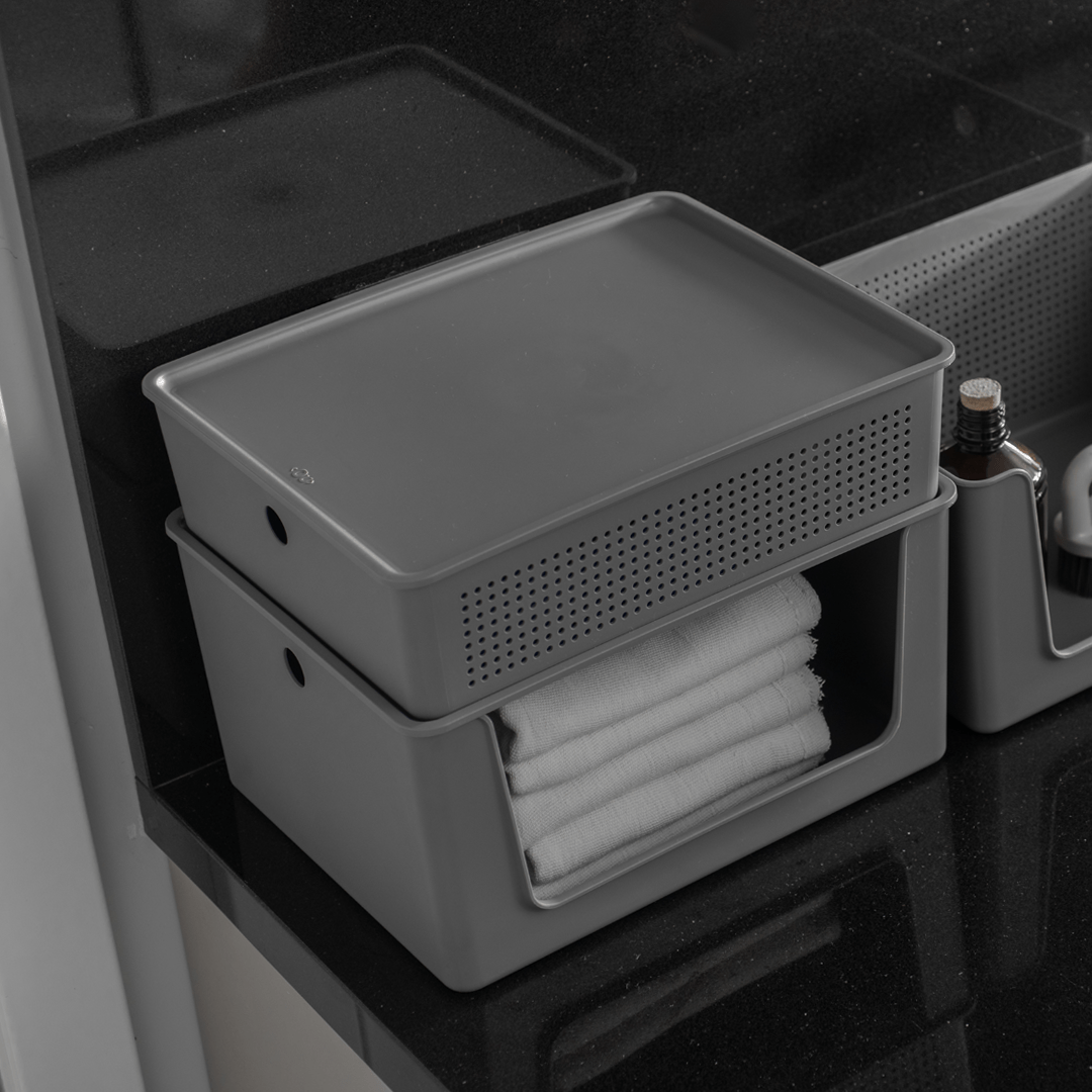 Cesto Ou 16L com Tampa Linha Flow