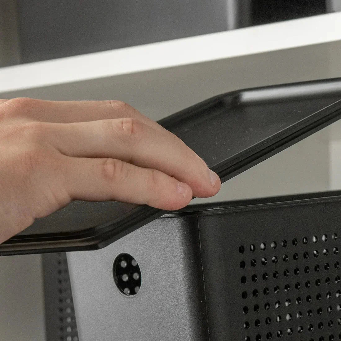 Cesto Ou 3L com tampa Linha Flow