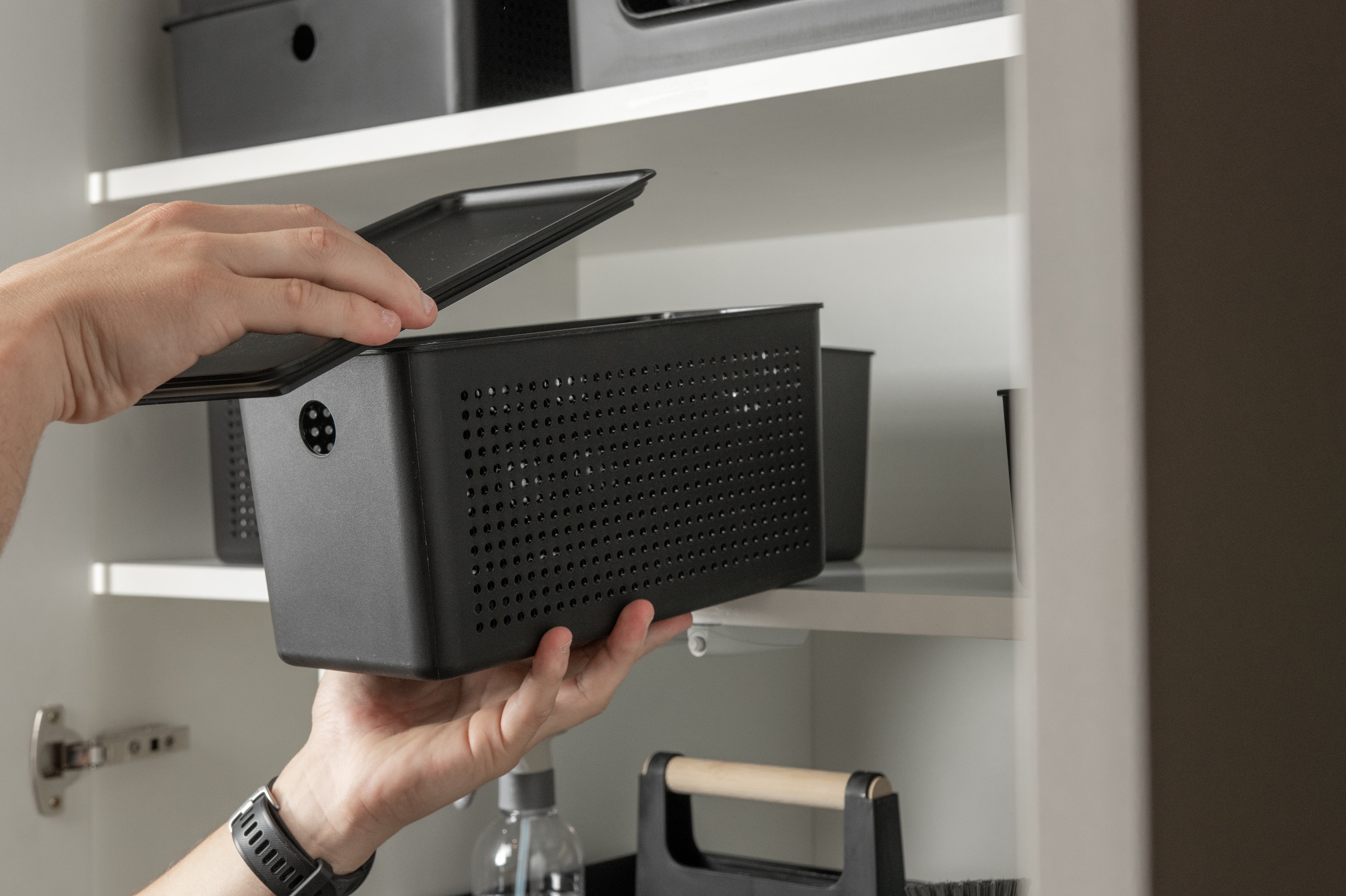 Cesto Ou 4,2L com tampa Linha Flow