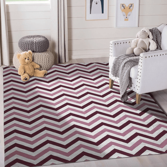 Tapete Legend AntiDerrapante - Rosa/Branco