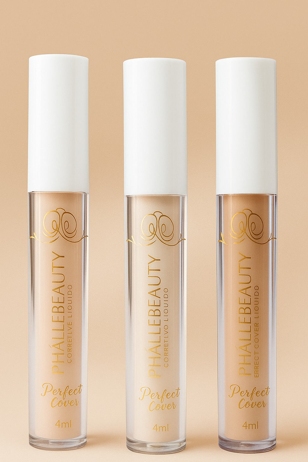 Corretivo Facial Líquido - Escolha sua cor - Phállebeauty Perfect Cover