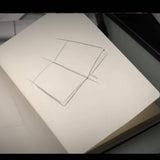 Caderno GRANDE sketchbook e com pauta tipo moleskine 21x14cm