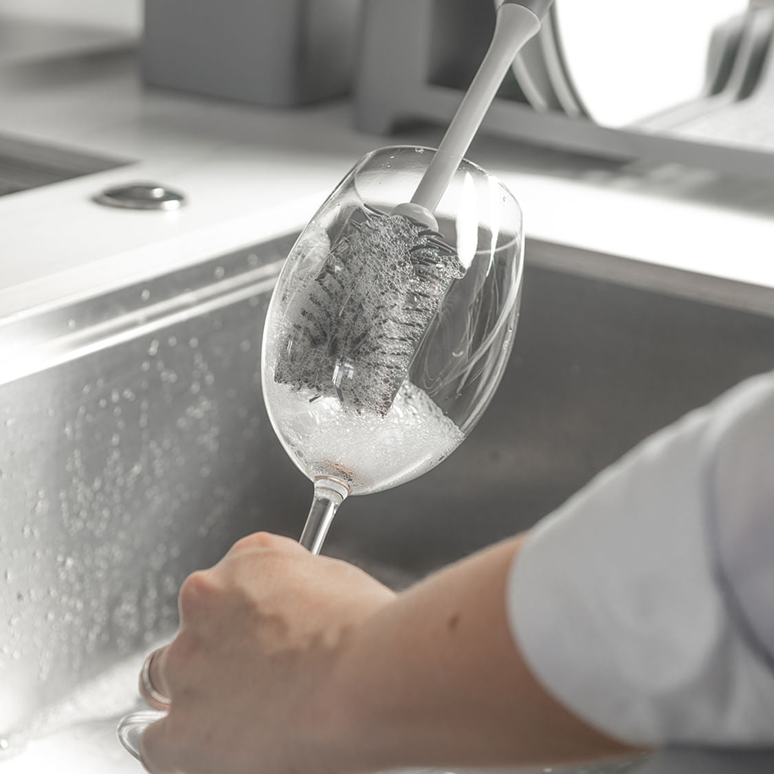 Escova para taças copos e garrafas Ou Linha Flow