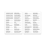 Etiquetas adesivas para lavanderia ou Linha Flow