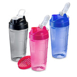 Garrafa Plástica Shakeira Com Peneira 820ML U / VARIADA