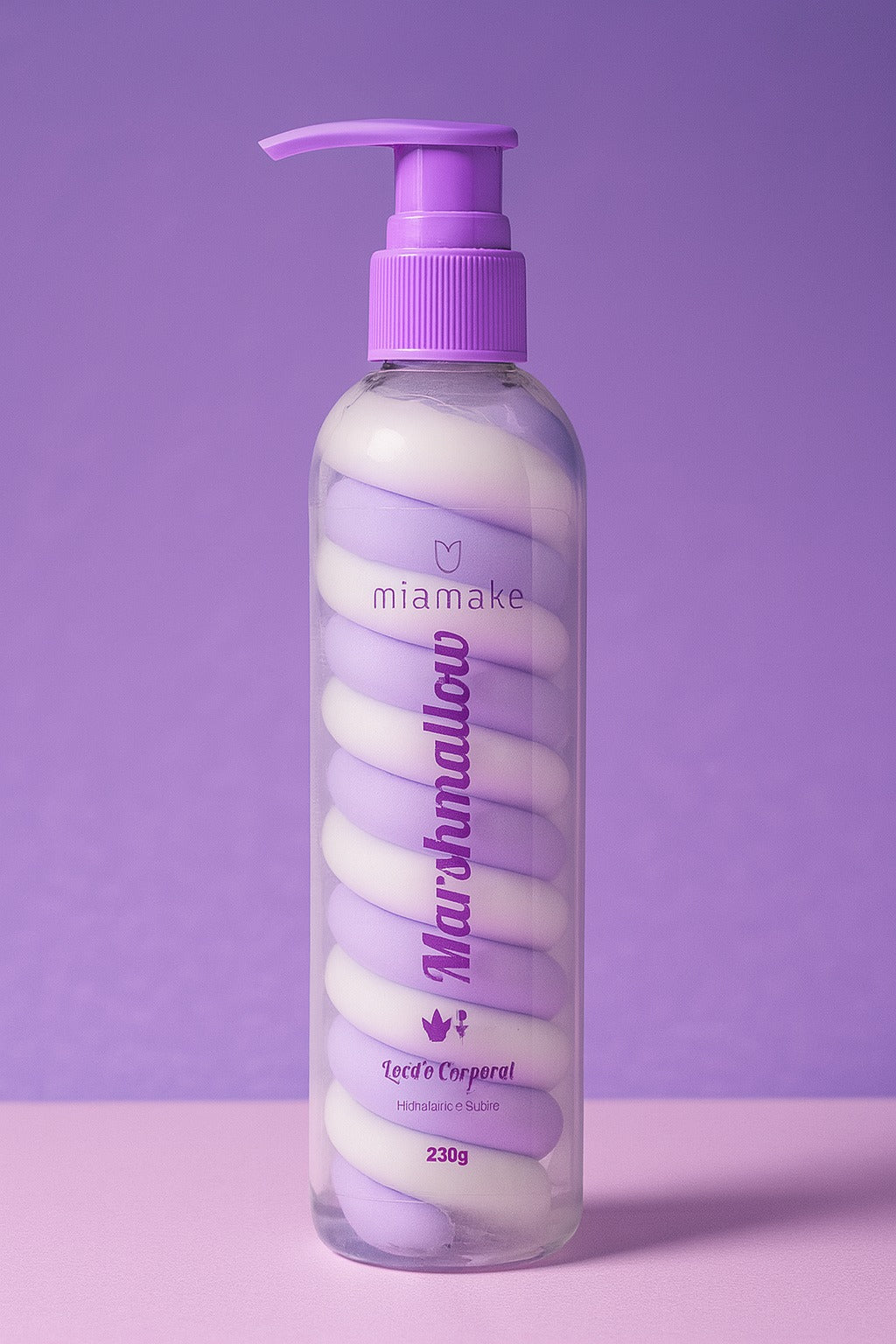 Hidratante loção corporal em Gel Marshmallow - Mia Make